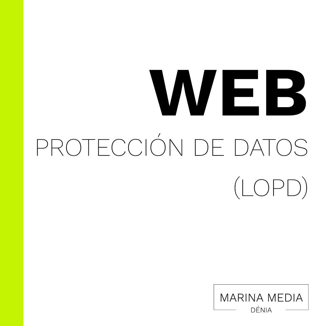 WEB y Protección de datos (LOPD)